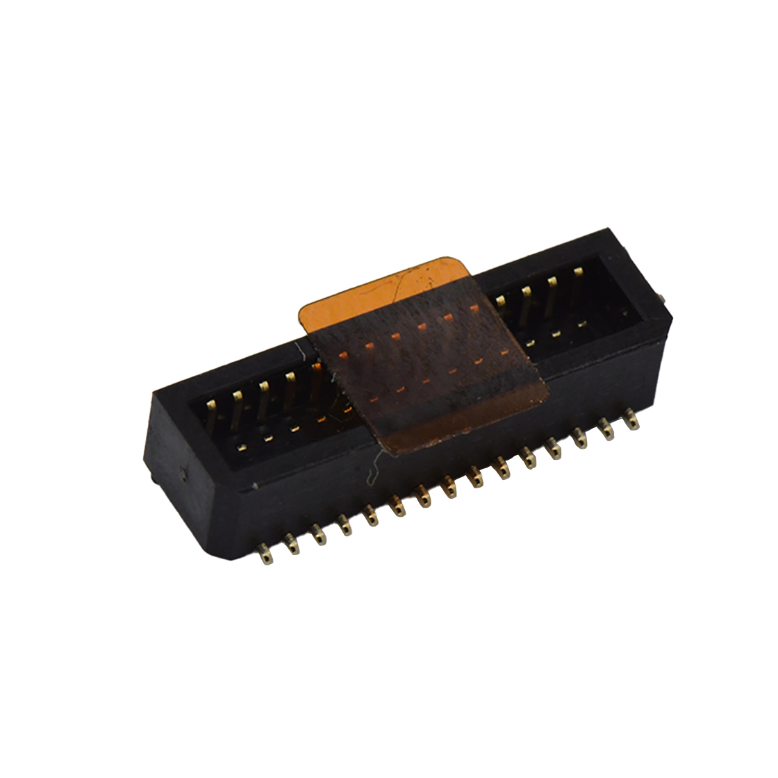 Board to Board Pitch0.8 H2.9mm单槽双排 SMT型母座 30pin 黑色 Gold flash,PA9T 2300